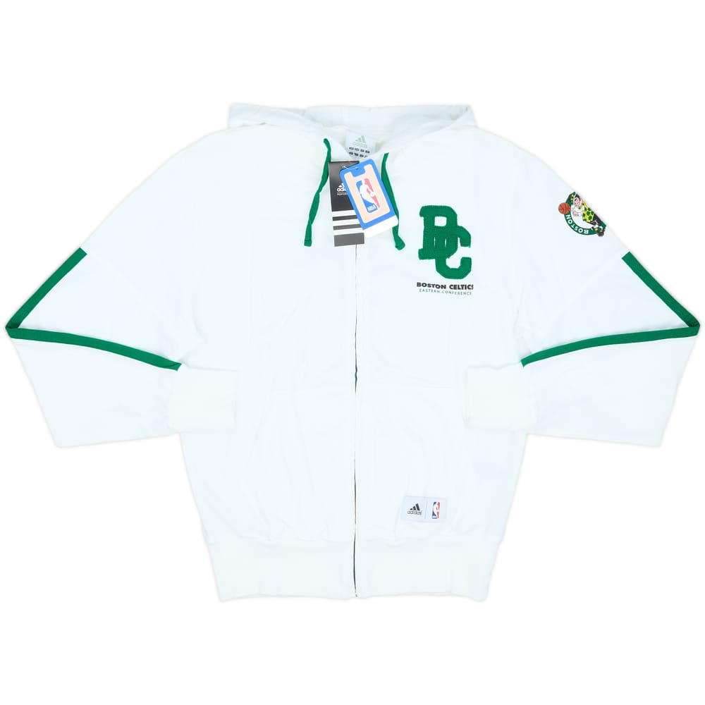 2013-14 Boston Celtics adidas Full-Zip Hooded Sweat Top (S)