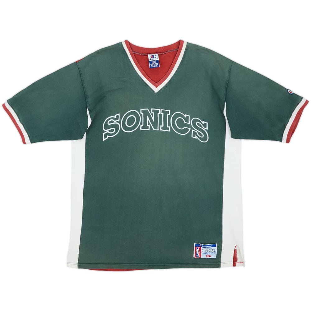 1995-99 Authentic Seattle SuperSonics Champion Shooting Shirt - 6/10 - (L)