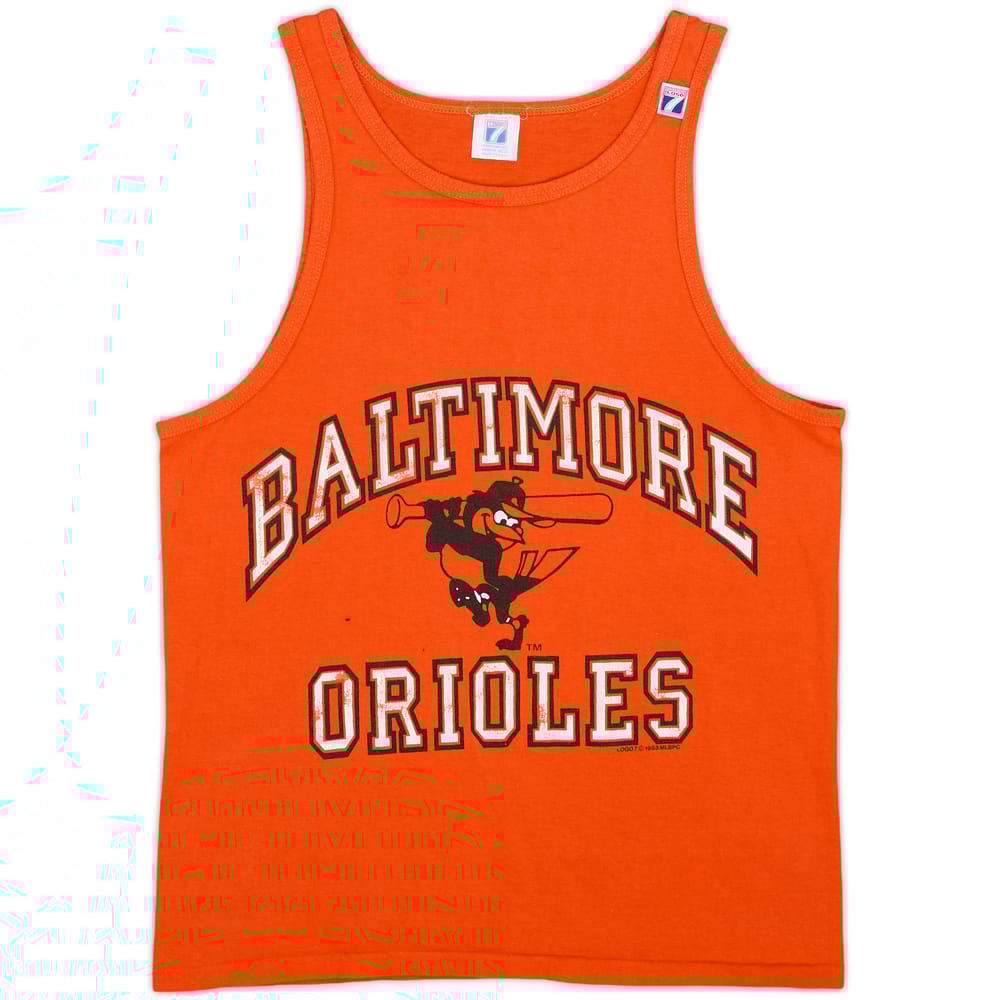 1988 Baltimore Orioles Logo 7 Sleeveless Tee - 5/10 - (L)