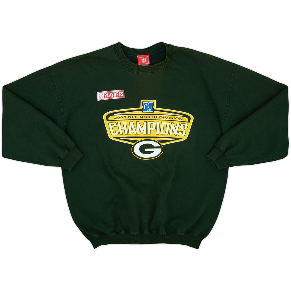 2002 Green Bay Packers NFC North Champions NFL Sweat Top - 7/10 - (L)