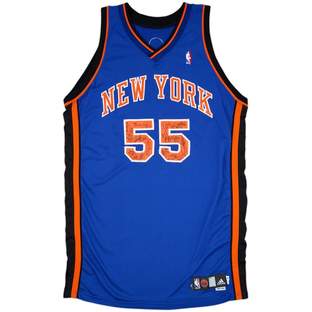 2006-07 New York Knicks #55 Signed adidas Pro Cut Away Jersey - 9/10 - (XXL)