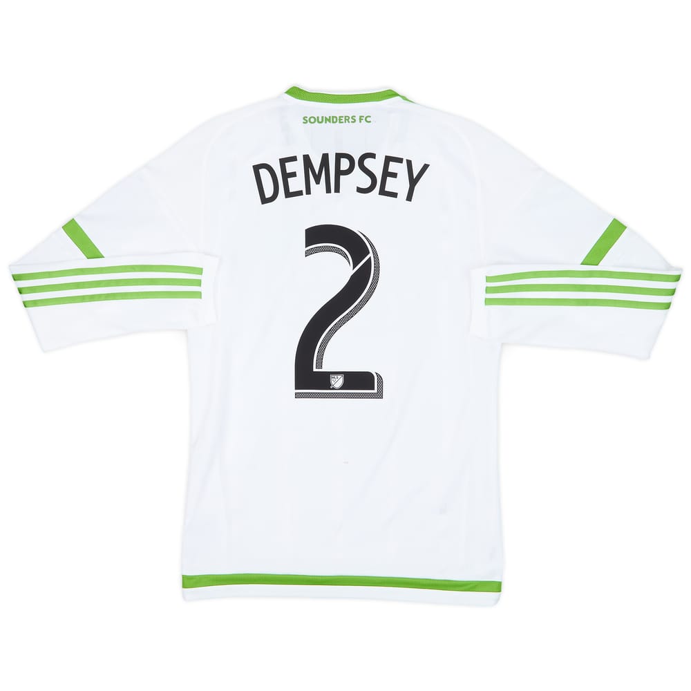 2015 Seattle Sounders Player Issue Away L/S Shirt Dempsey #2 - 8/10 - (S)