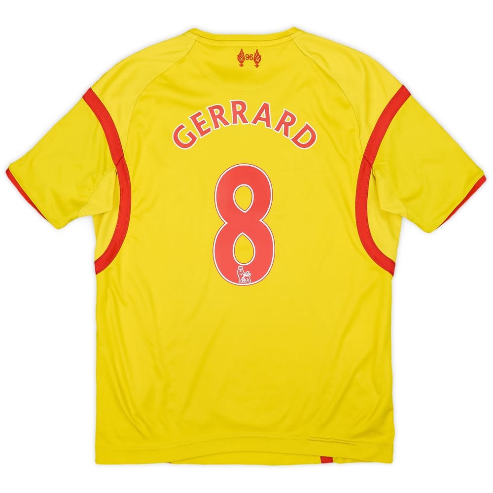 2014-15 Liverpool Away Shirt Gerrard #8 - 4/10 - (M.Boys)