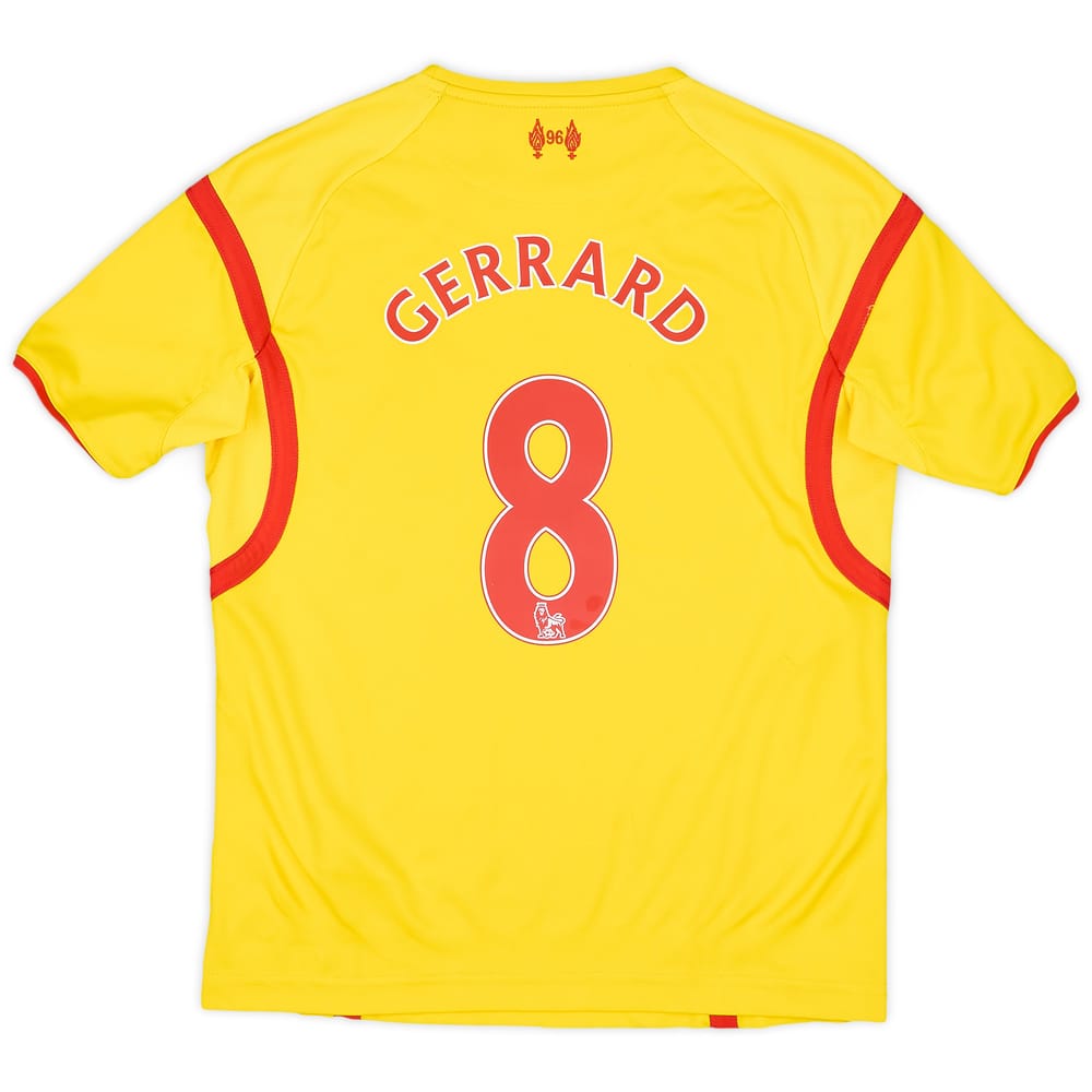 2014-15 Liverpool Away Shirt Gerrard #8 - 6/10 - (M.Boys)