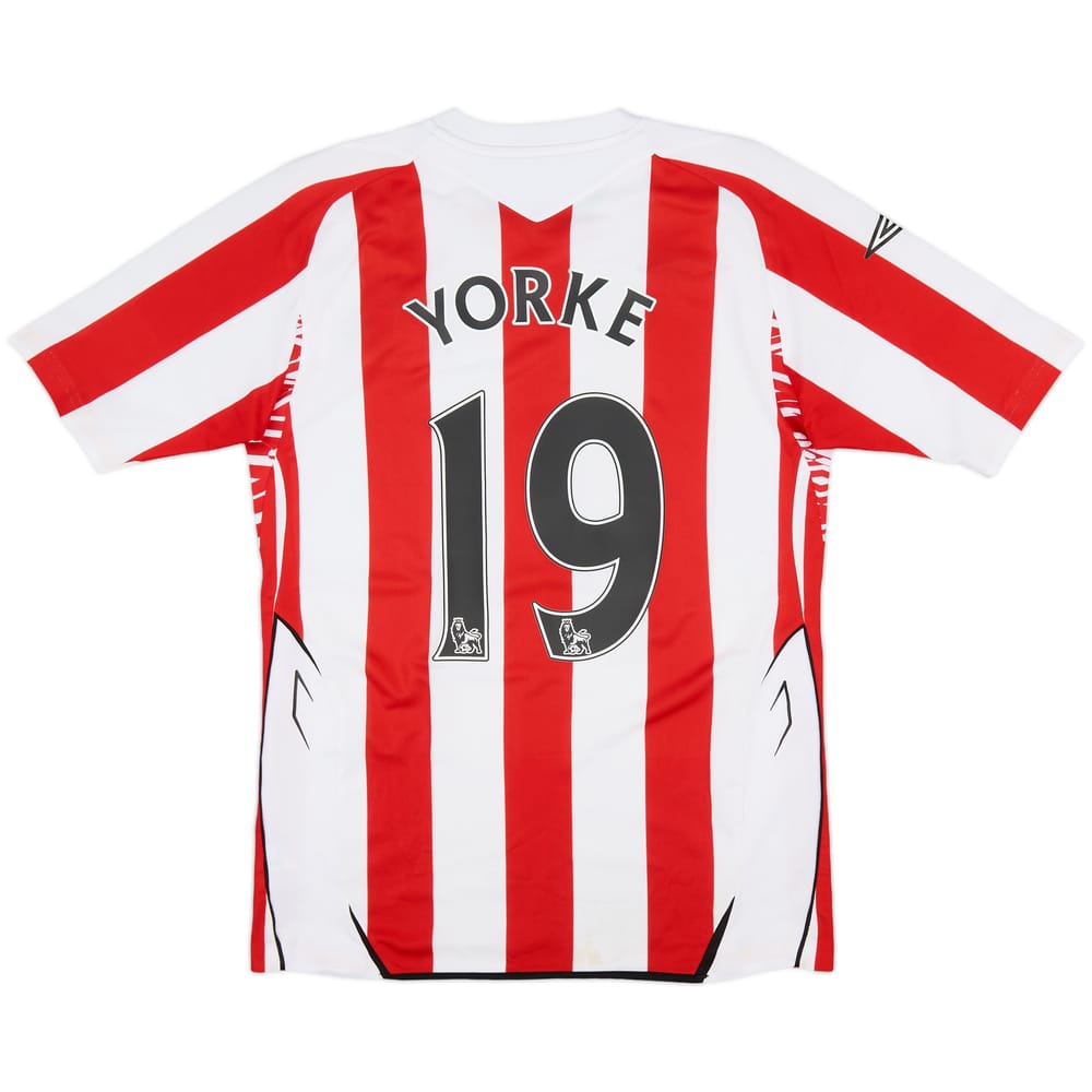 2007-08 Sunderland Home Shirt Yorke #19 - 6/10 - (S)