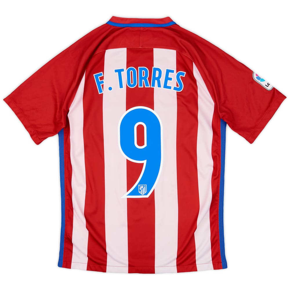 2016-17 Atletico Madrid Home Shirt Torres #9 - 5/10 - (S)