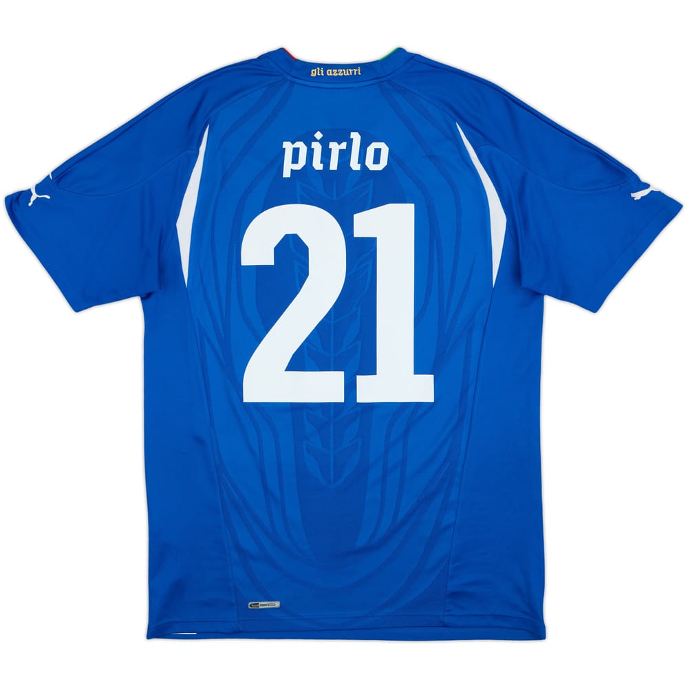 2010-12 Italy Home Shirt Pirlo #21 - 6/10 - (L)
