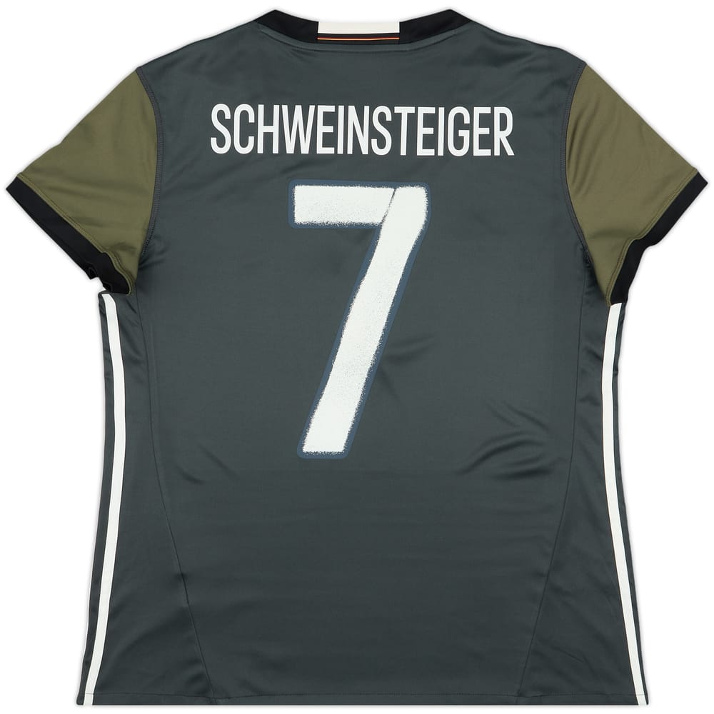2015-17 Germany Away Shirt Schweinsteiger #7 - 10/10 - (Women's XXL)