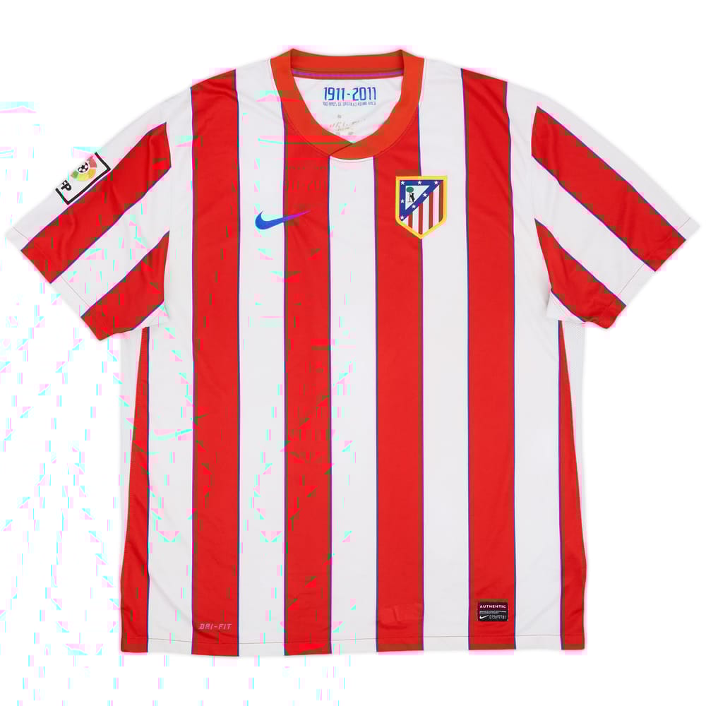 2011-12 Atletico Madrid Home Shirt - 5/10 - (XL)