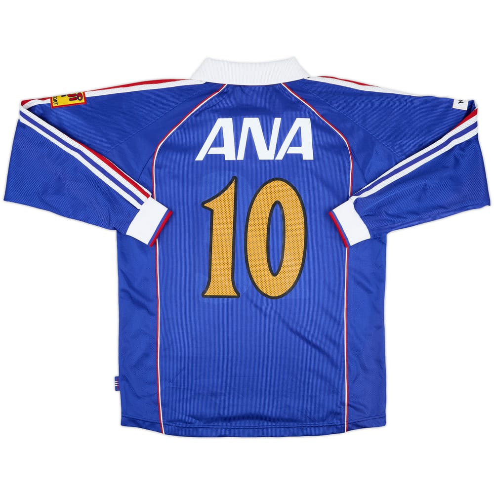 2000 Yokohama Marinos Home L/S Shirt #10 (Nakamura) - 6/10 - (L)