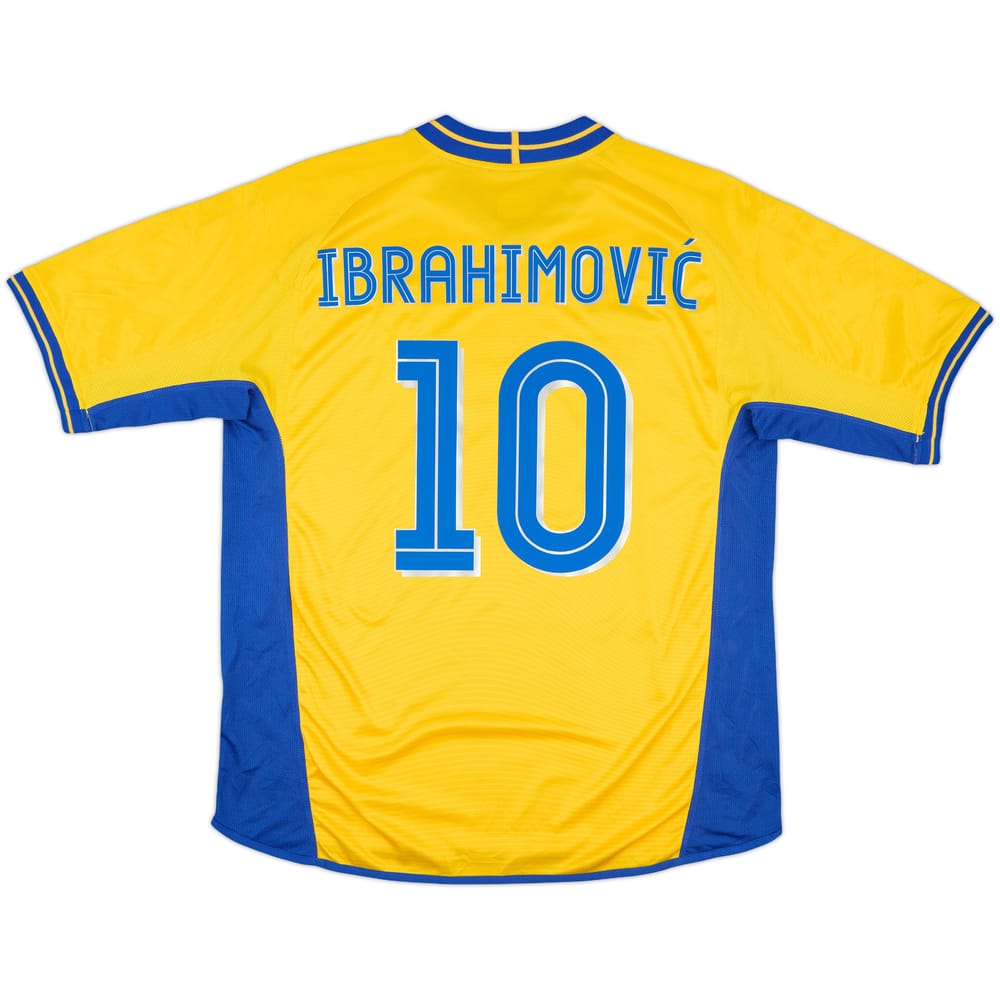 2003-04 Sweden Home Shirt Ibrahimovic #10 - 8/10 - (XL)