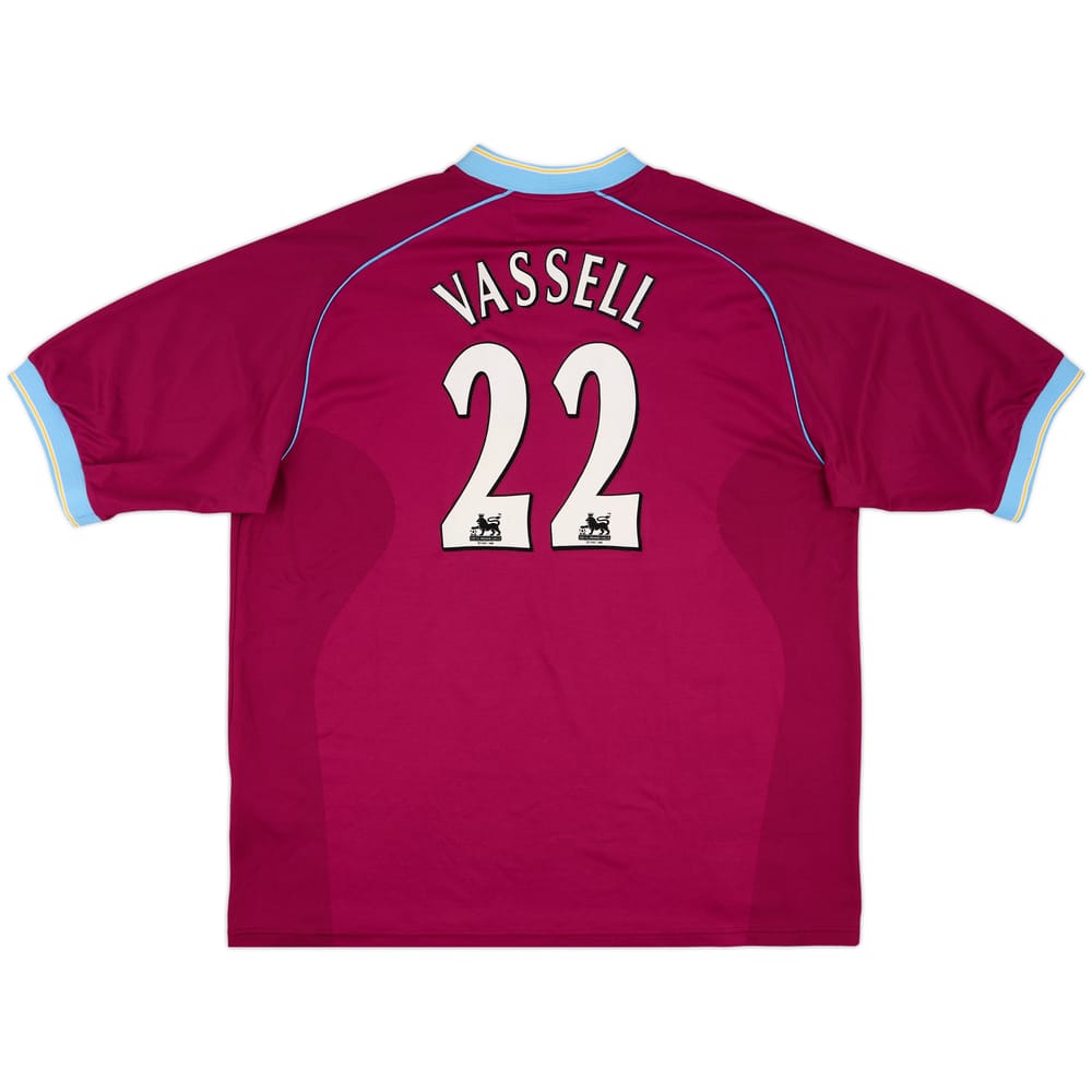 2001-02 Aston Villa Home Shirt Vassell #22 - 7/10 - (XXL)