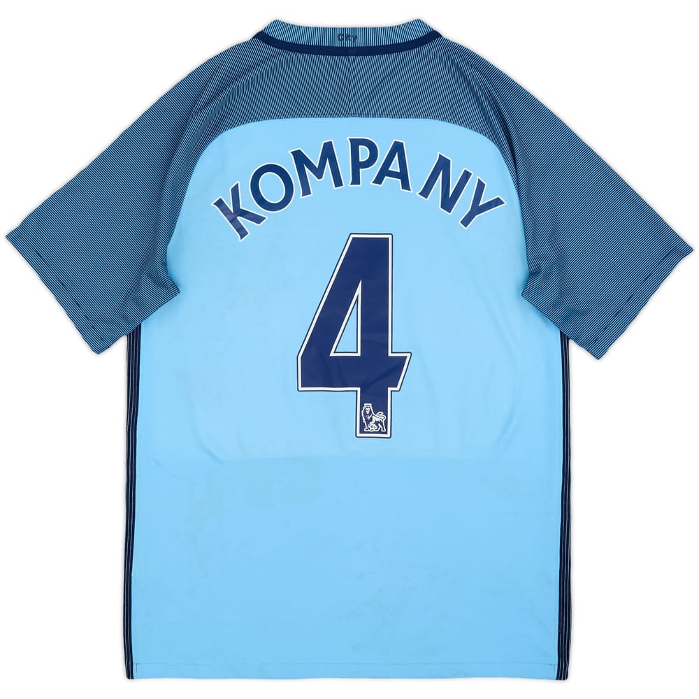 2016-17 Manchester City Home Shirt Kompany #4 - 5/10 - (S)