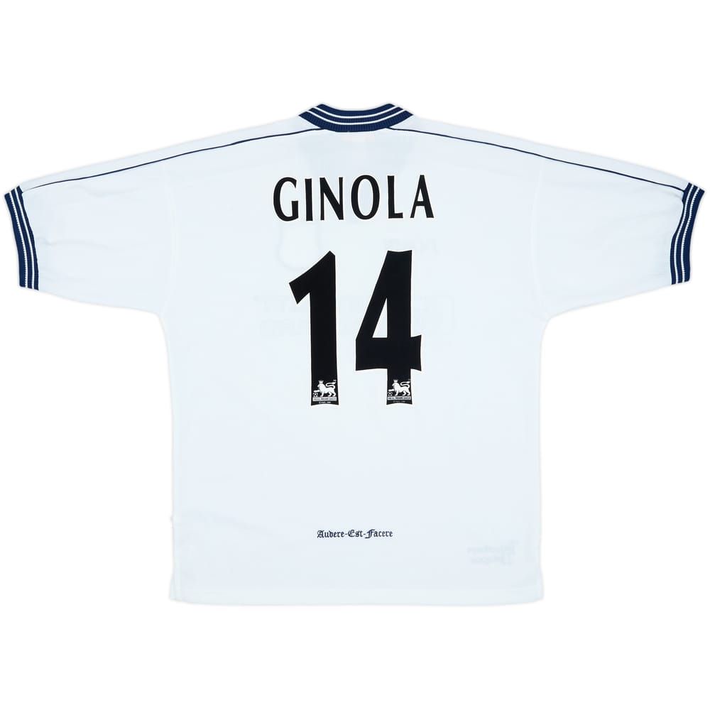 1997-99 Tottenham Home Shirt Ginola #14 - 9/10 - (L)