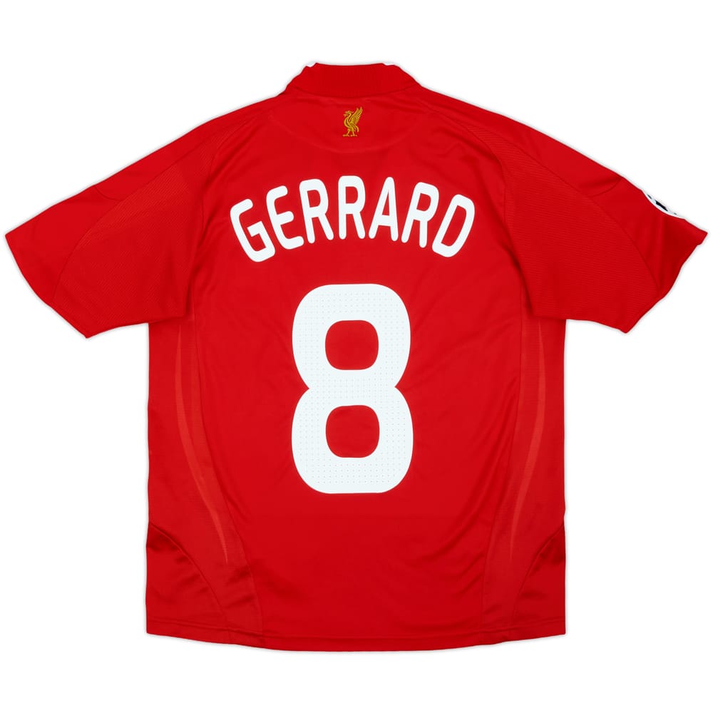 2008-10 Liverpool Home Shirt Gerrard #8 - 9/10 - (L.Boys)