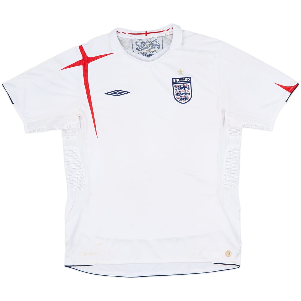 2005-07 England Home Shirt - 4/10 - (L)