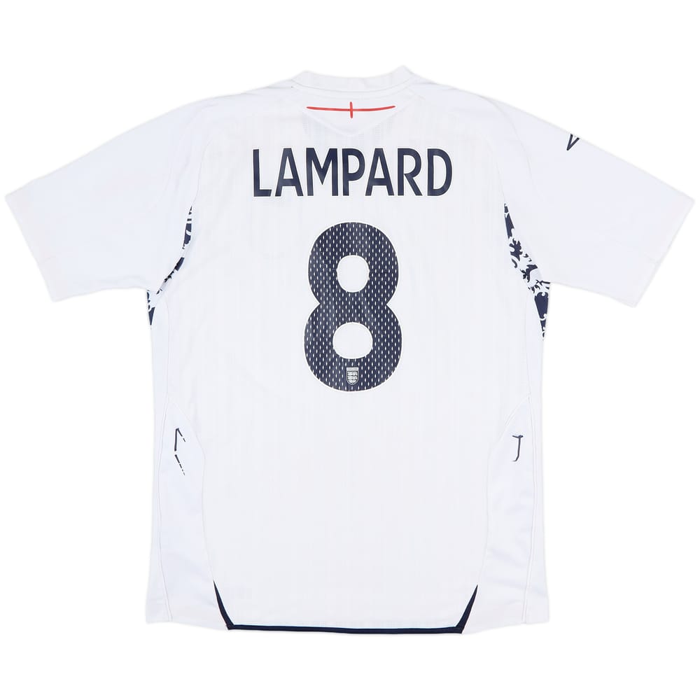 2007-09 England Home Shirt Lampard #8 - 5/10 - (M)