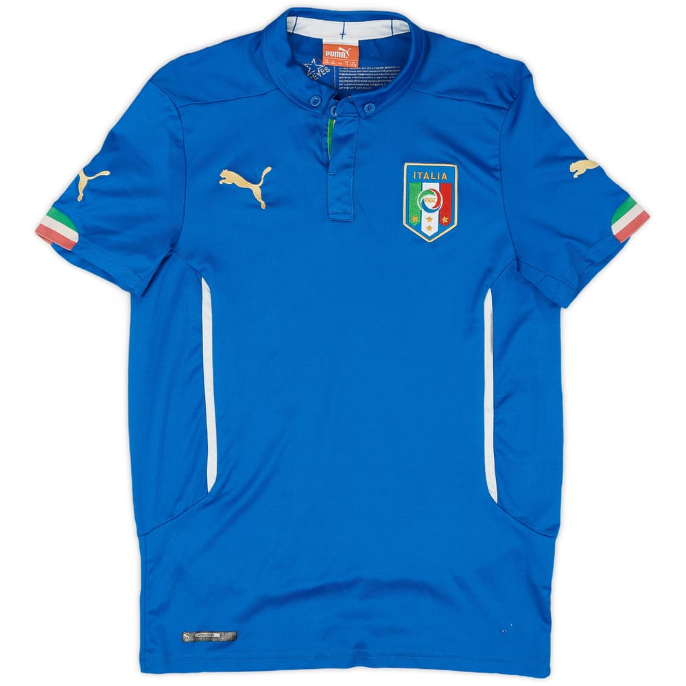 2014-15 Italy Home Shirt - 8/10 - (XL.Boys)