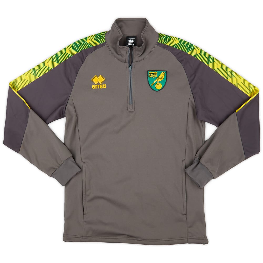 2018-19 Norwich Errea 1/4 Zip Training Top - 10/10 - (S)