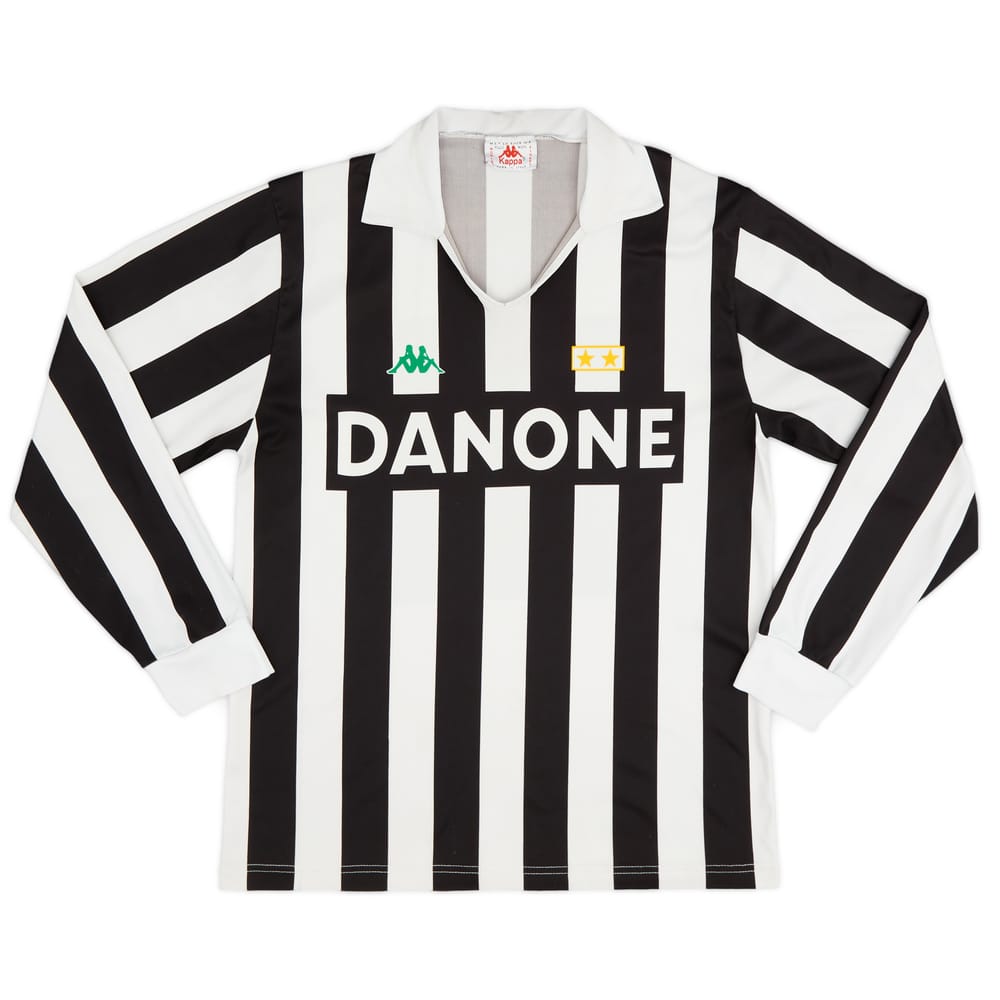1991-92 Juventus Basic Home L/S Shirt - 9/10 - (L)