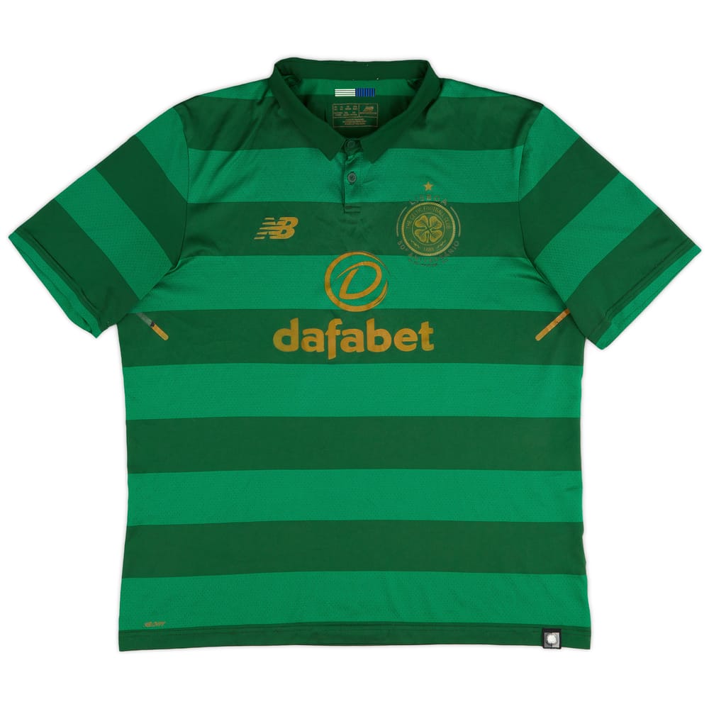 2017-18 Celtic 'Lisbon Lions 50th Anniversary' Away Shirt - 8/10 - (XL)