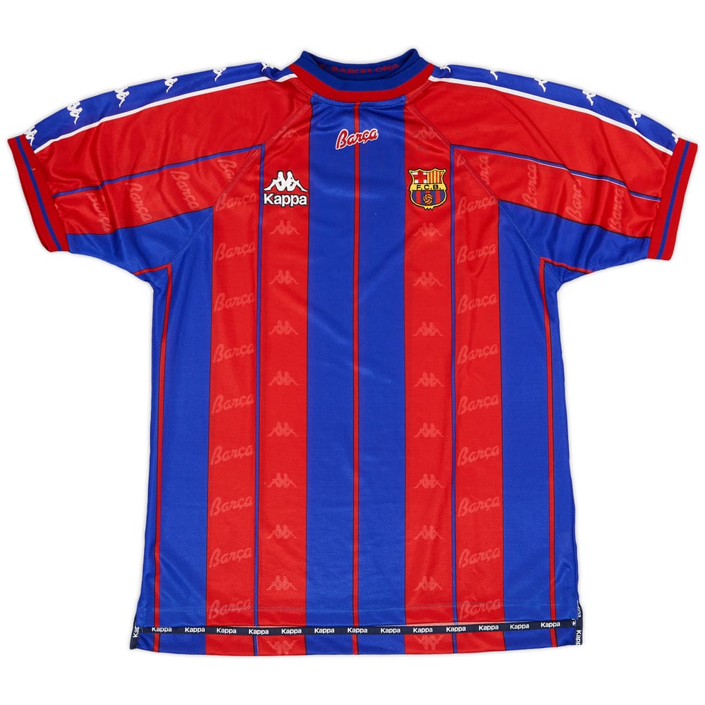 1997-98 Barcelona Home Shirt - 9/10 - (XL)