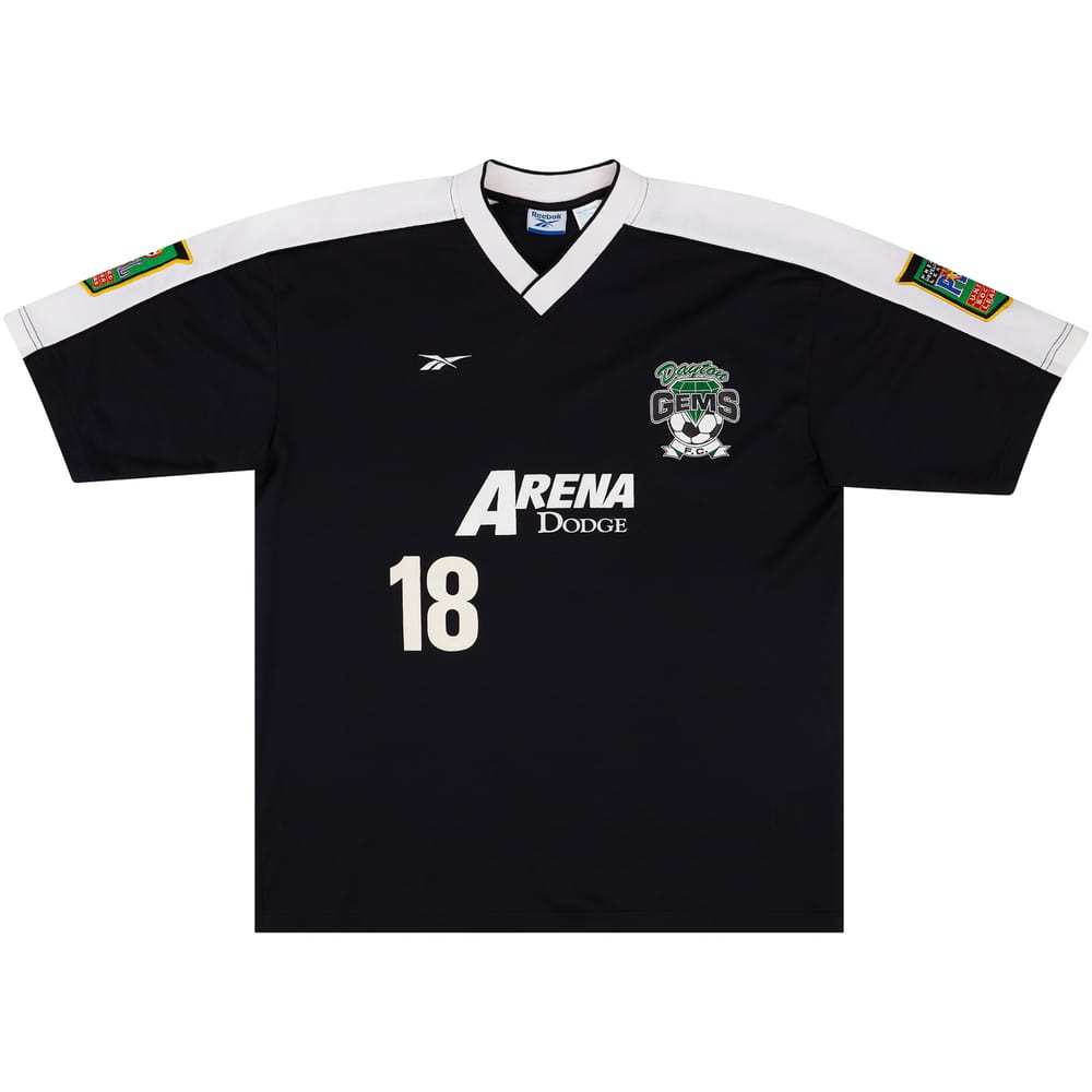 2000 Dayton Gems Match Issue Home Shirt #18