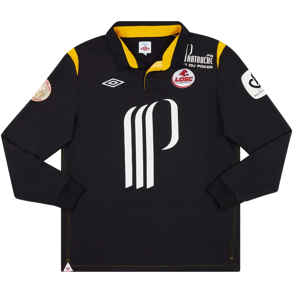 2011-12 Lille Match Issue GK Shirt Landreau #1