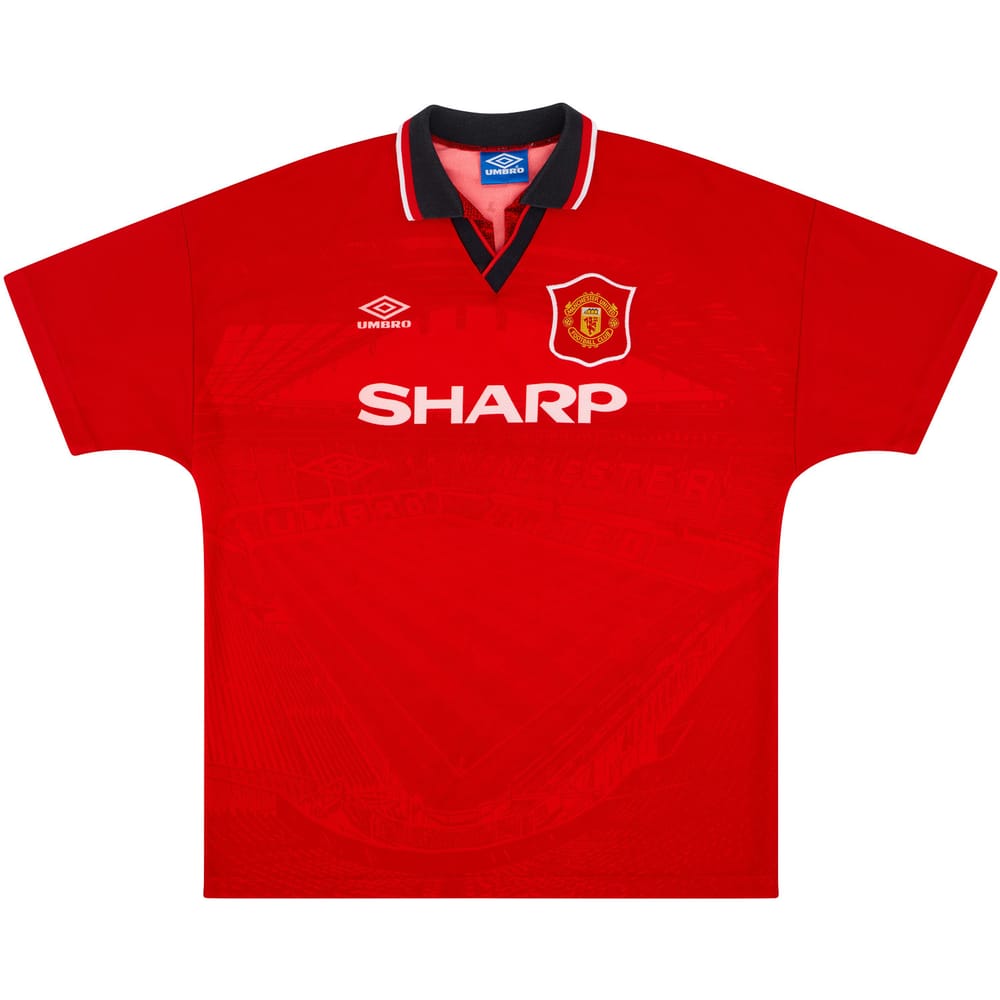 1994-96 Manchester United Home Shirt - 7/10 - Y