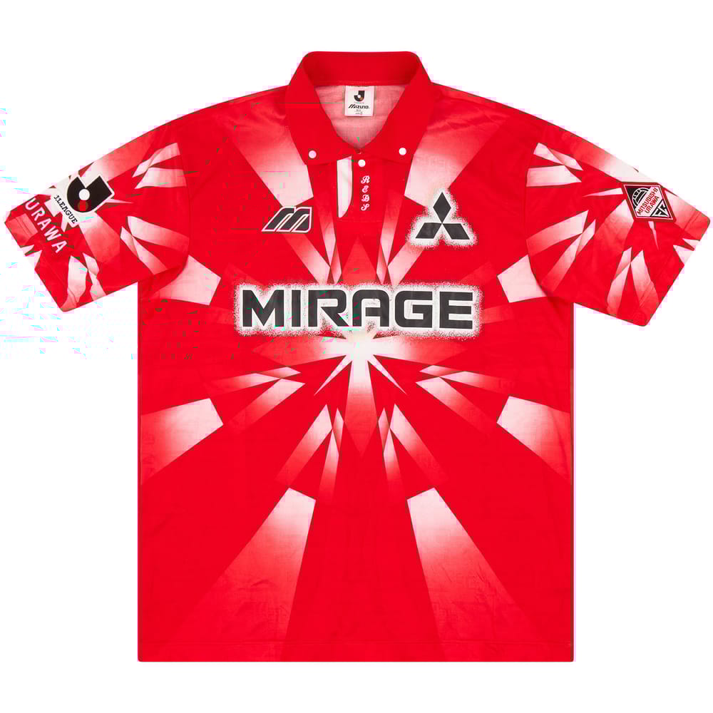 1995-96 Urawa Red Diamonds Home Shirt - 8/10 - (L)