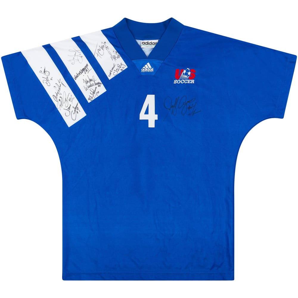 1992-94 USA Match Issue Signed Away Shirt Agoos #4