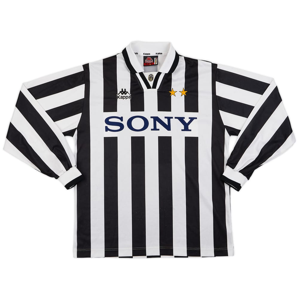 1995-97 Juventus Home L/S Shirt - 8/10 - (L)