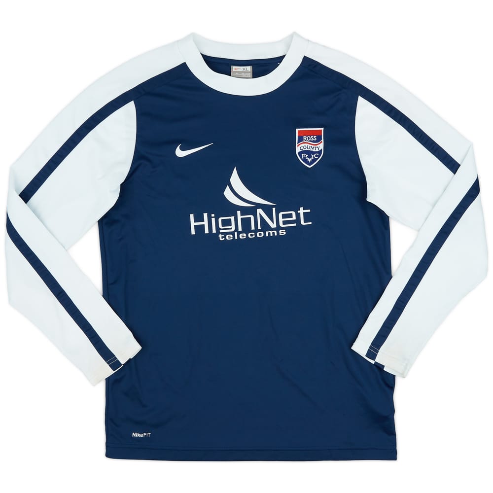 2010-11 Ross County Home L/S Shirt - 9/10 - (XL.Boys)