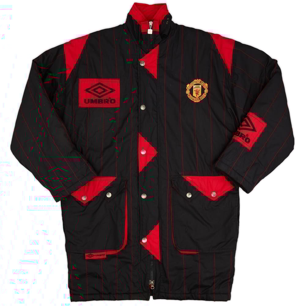 1994-95 Manchester United Umbro Padded Bench Coat - 8/10 - (S)