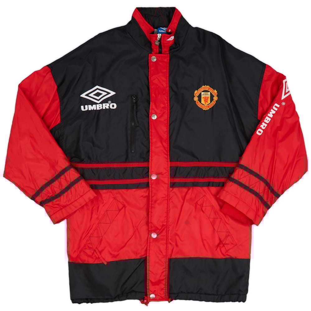 1992-93 Manchester United Umbro Bench Coat - 8/10 - (M)