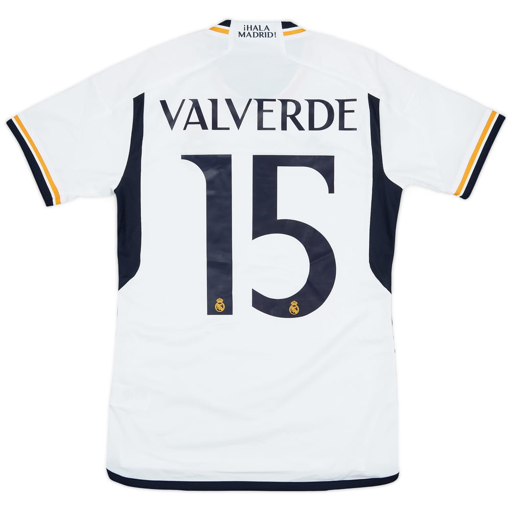 2023-24 Real Madrid Home Shirt Valverde #15 (S)