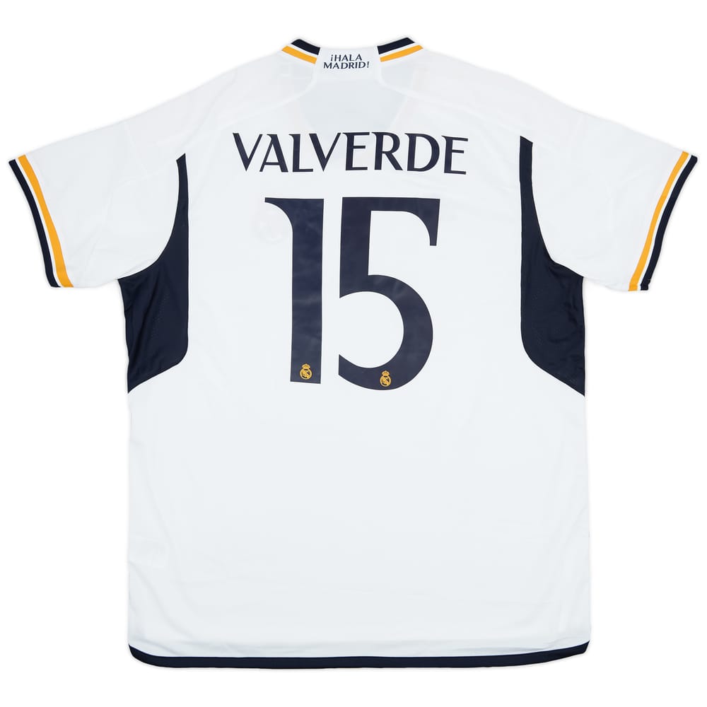 2023-24 Real Madrid Home Shirt Valverde #15 (XXL)
