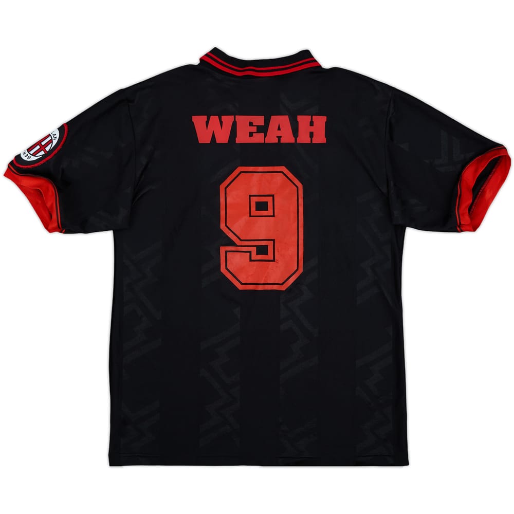 1996-97 AC Milan Third Shirt Weah #9 - 8/10 - (L)