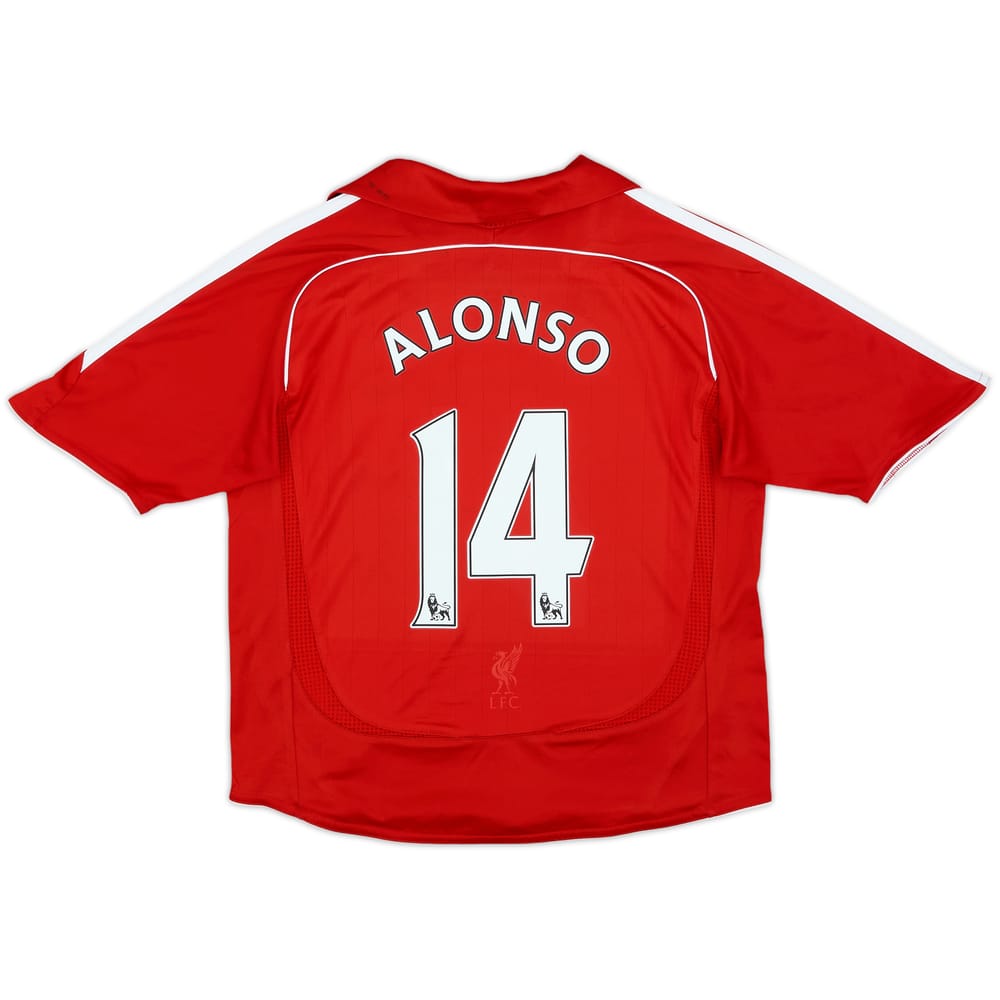 2006-08 Liverpool Home Shirt Alonso #14 - 8/10 - (7-8 Years)