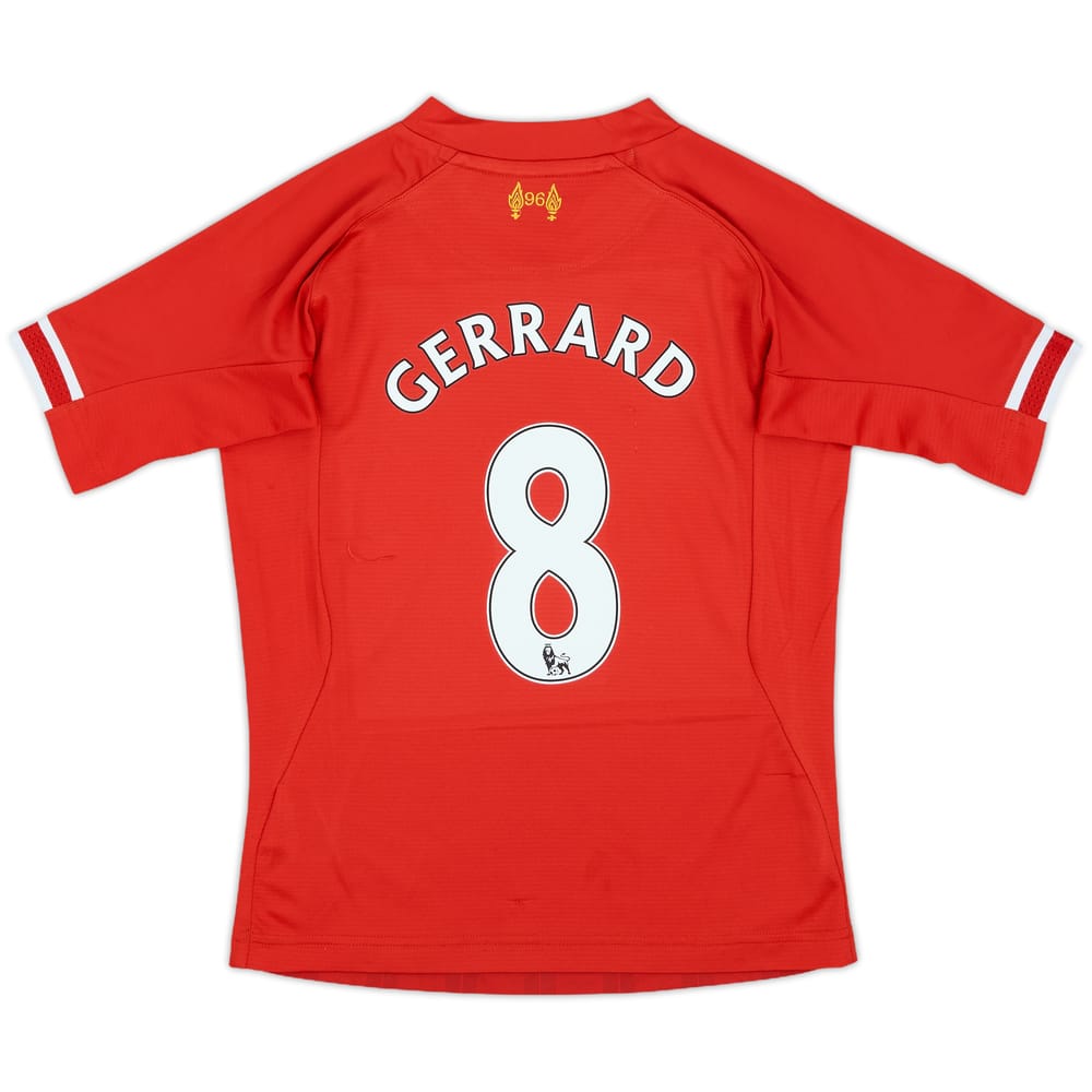 2013-14 Liverpool Home Shirt Gerrard #8 - 9/10 - (S.Boys)