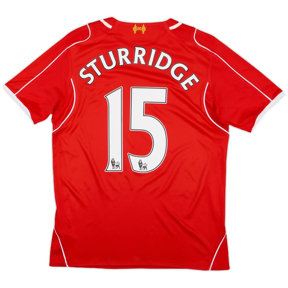 2014-15 Liverpool Home Shirt Sturridge #15 - 7/10 - (XL.Boys)