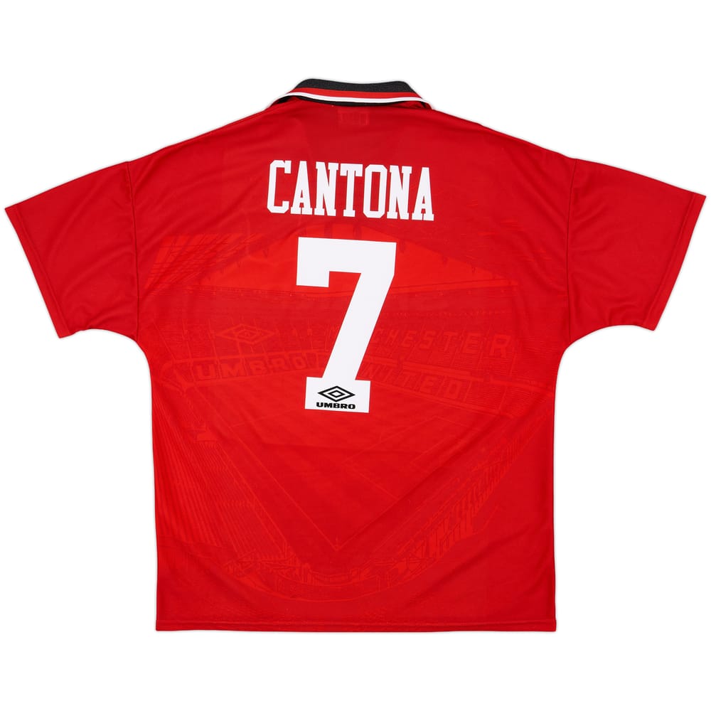 1994-96 Manchester United Home Shirt Cantona #7 - 9/10 - (XL)