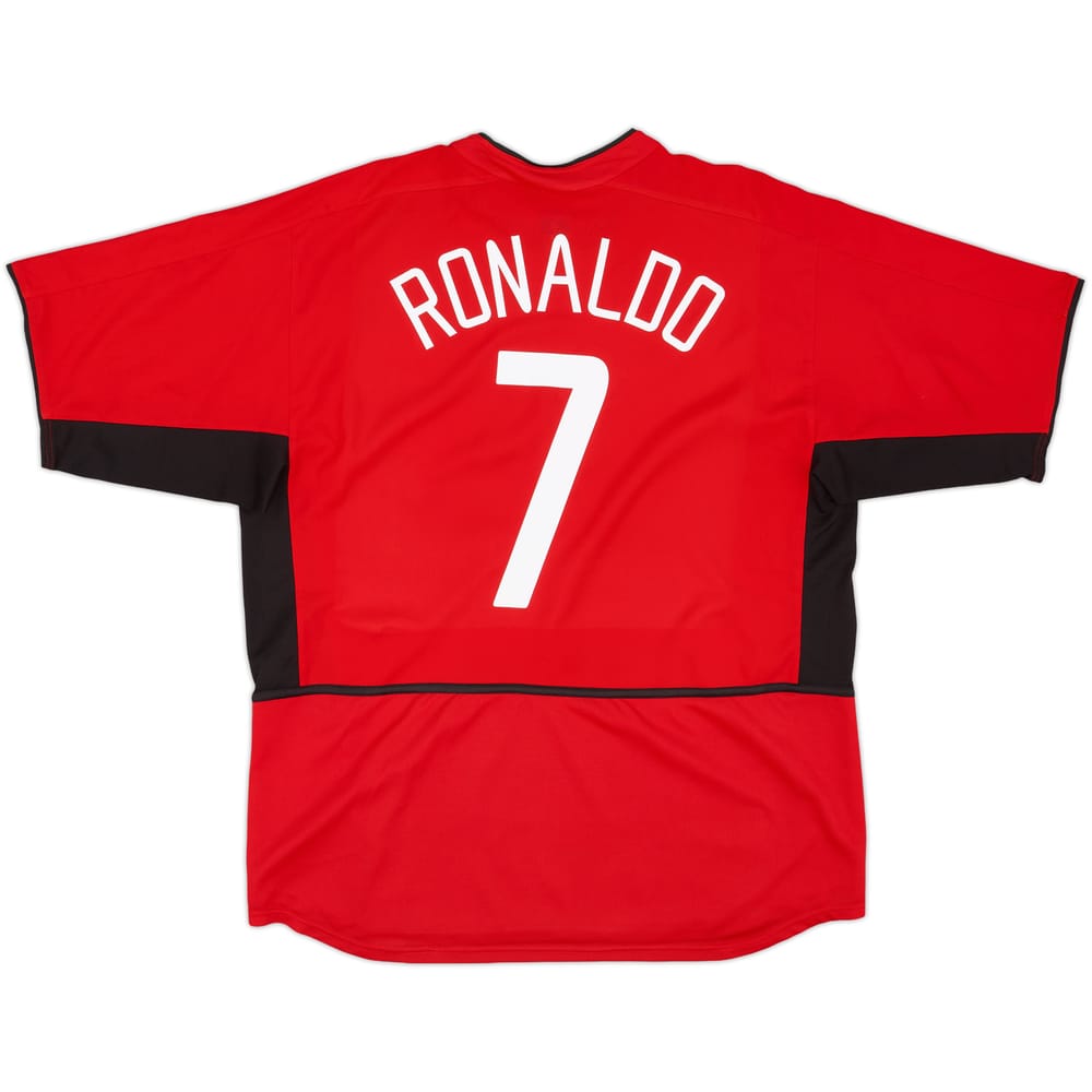 2002-04 Manchester United Home Shirt Ronaldo #7 - 6/10 - (XL)