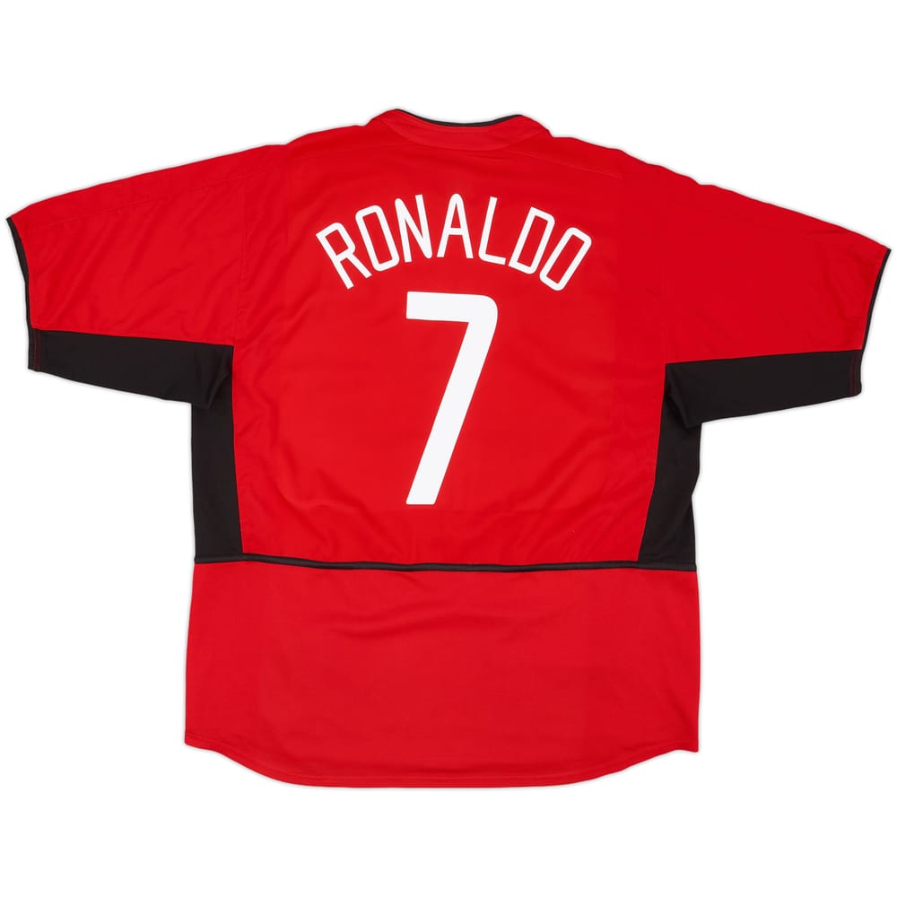 2002-04 Manchester United Home Shirt Ronaldo #7 - 6/10 - (L)