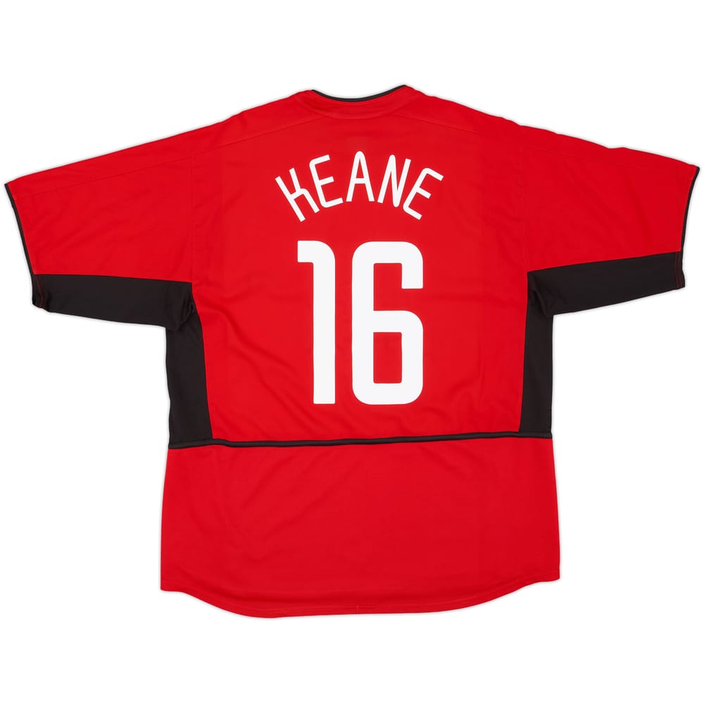 2002-04 Manchester United Home Shirt Keane #16 - 7/10 - (XL)