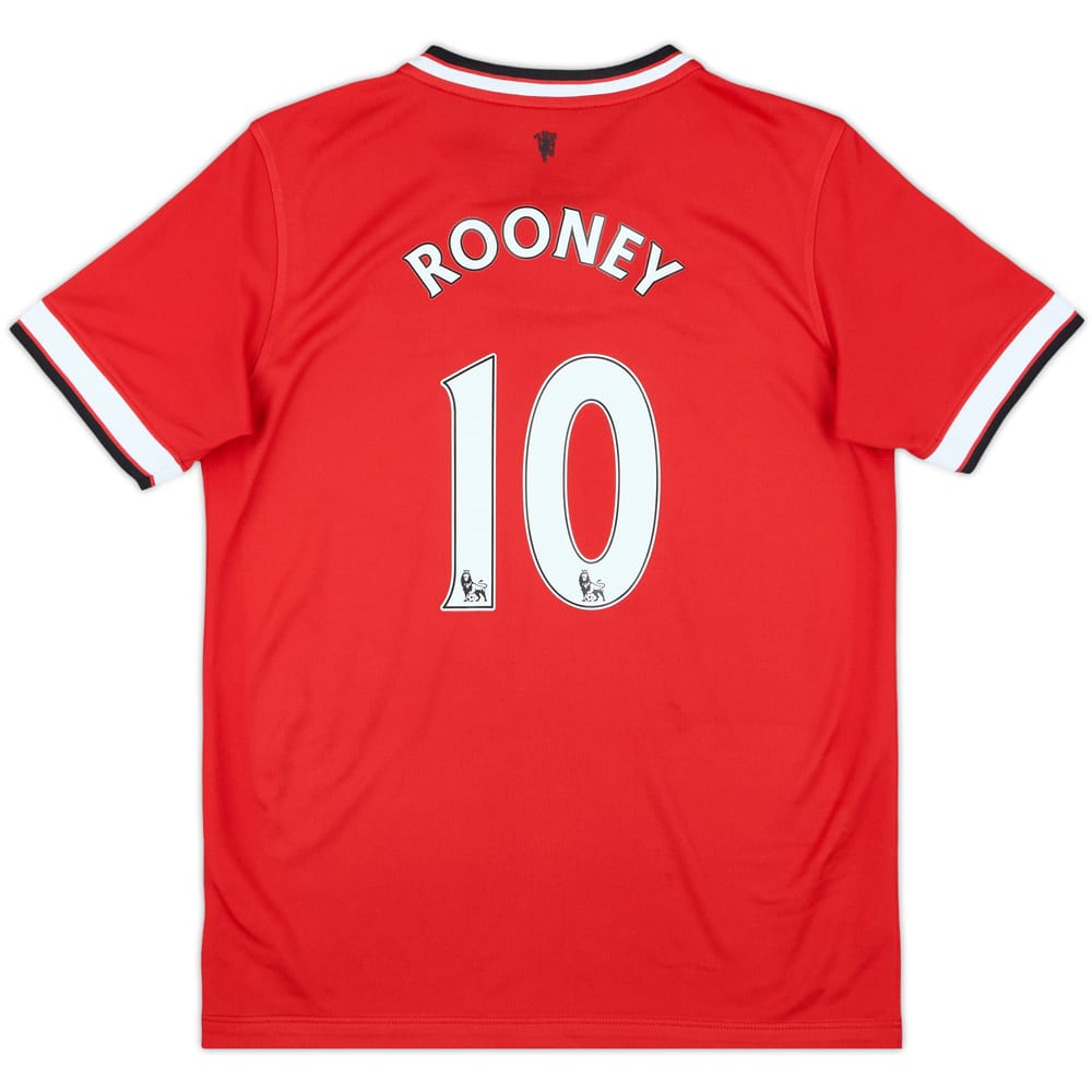 2014-15 Manchester United Home Shirt Rooney #10 - 9/10 - (L.Boys)