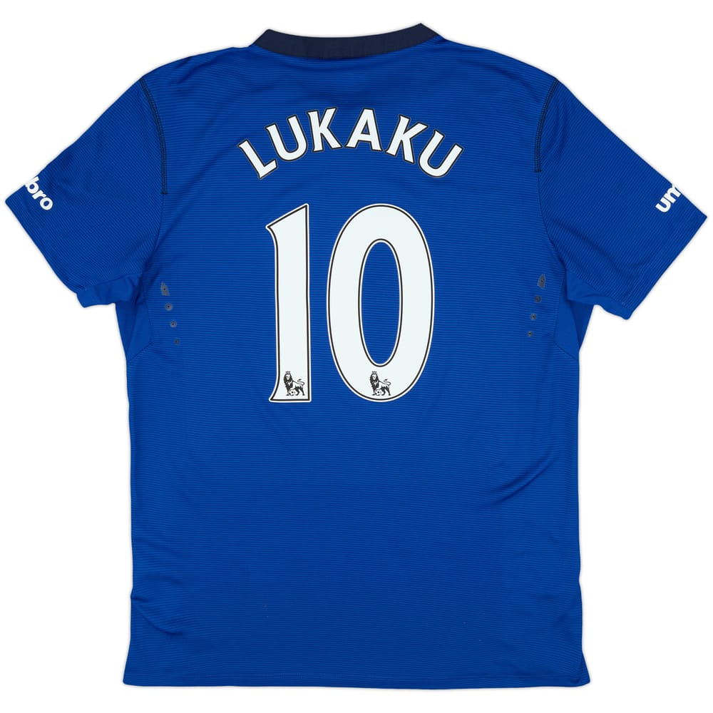 2014-15 Everton Home Shirt Lukaku #10 - 9/10 - (L)