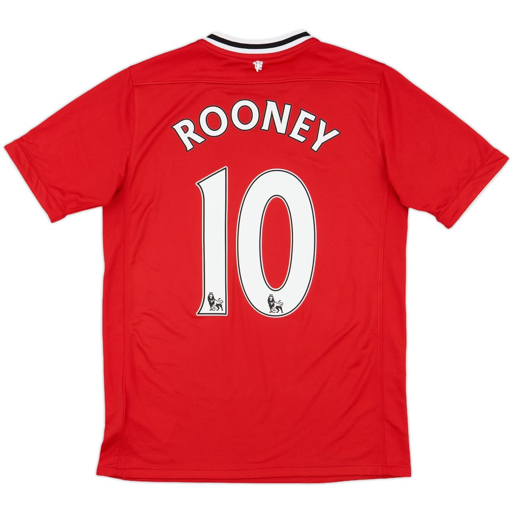 2011-12 Manchester United Home Shirt Rooney #10 - 9/10 - (XL.Boys)