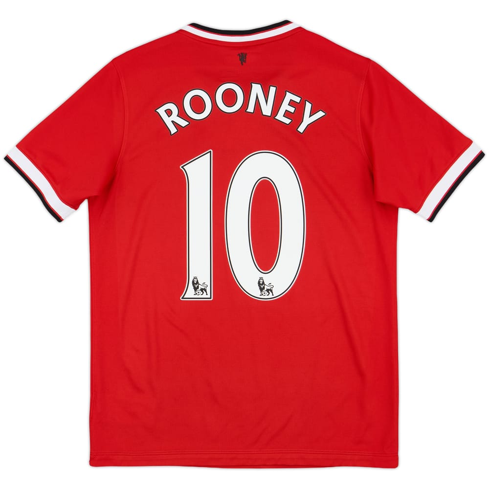 2014-15 Manchester United Home Shirt Rooney #10 - 8/10 - (XL.Boys)
