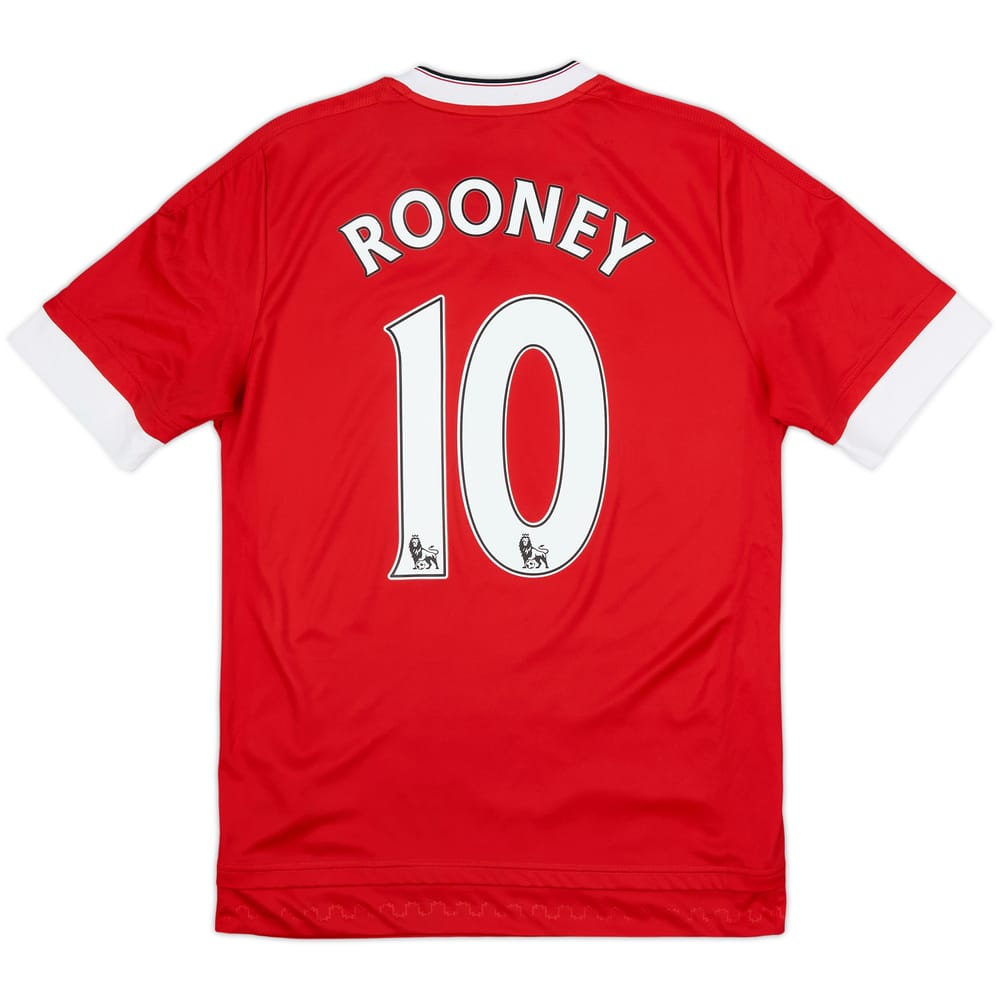 2015-16 Manchester United Home Shirt Rooney #10 - 8/10 - (XL.Boys)